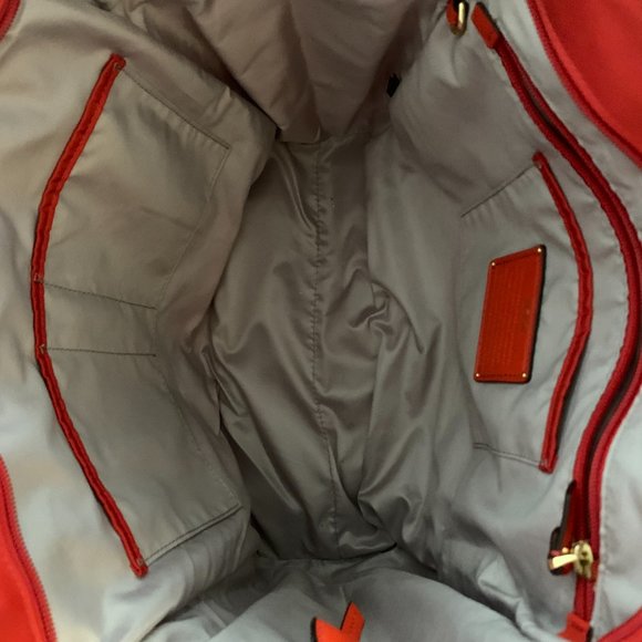 Red Tumi Voyageur Tote - Nylon with Leather Trim - Picture 3 of 12